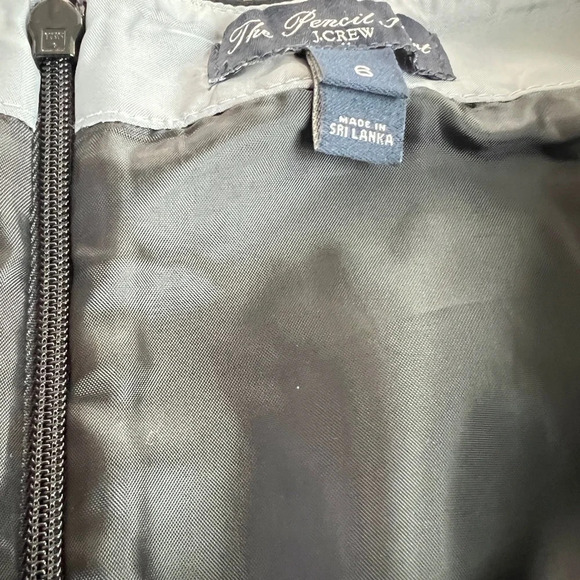 J. CREW Black Pencil Skirt Size 6 - Picture 4 of 6